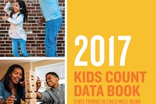 Image from cover of 2017 Kids Count Data Book